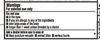 Warnings Part 1 (Triple Antibiotic Warnings)